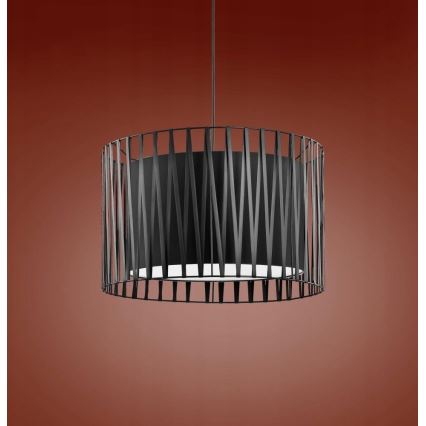 Lustra ar auklu HARMONY BLACK 3xE27/60W/230V