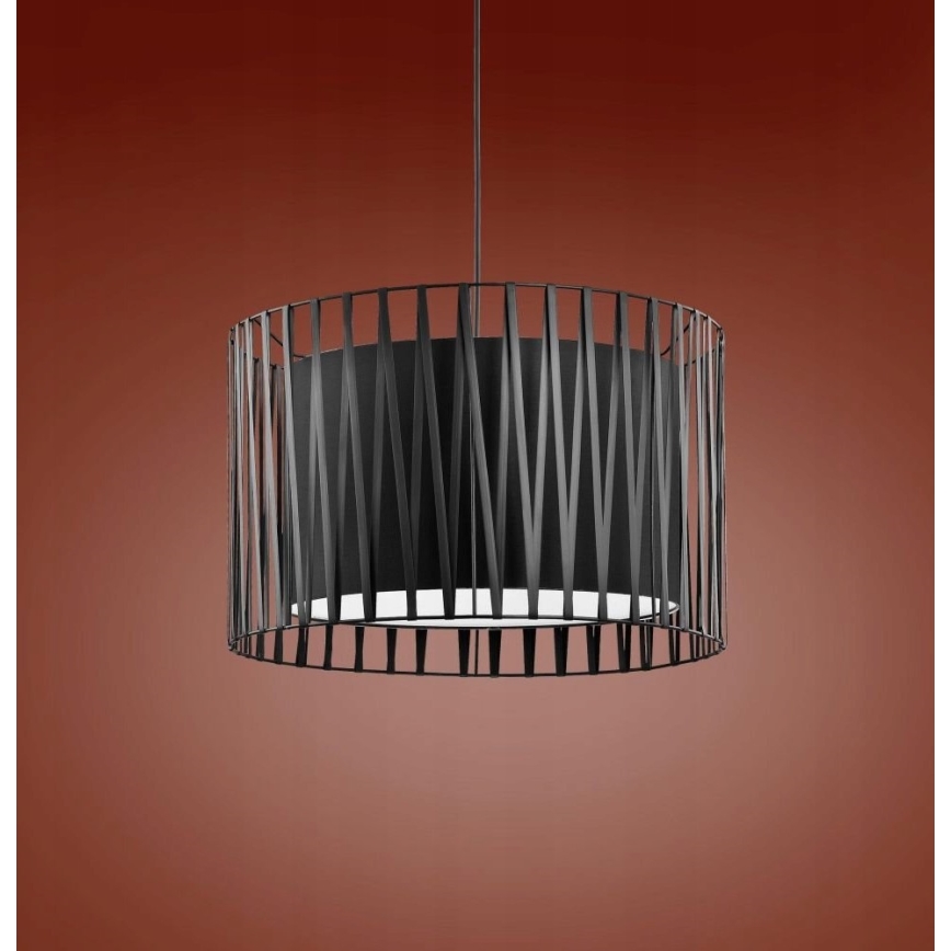 Lustra ar auklu HARMONY BLACK 3xE27/60W/230V