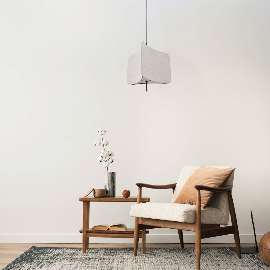 Lustra ar auklu HAVANA 1xE27/20W/230V d. 50 cm bēša