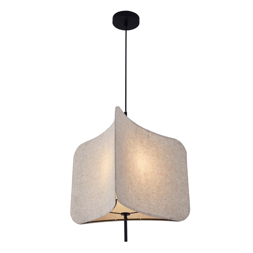 Lustra ar auklu HAVANA 1xE27/20W/230V d. 50 cm bēša