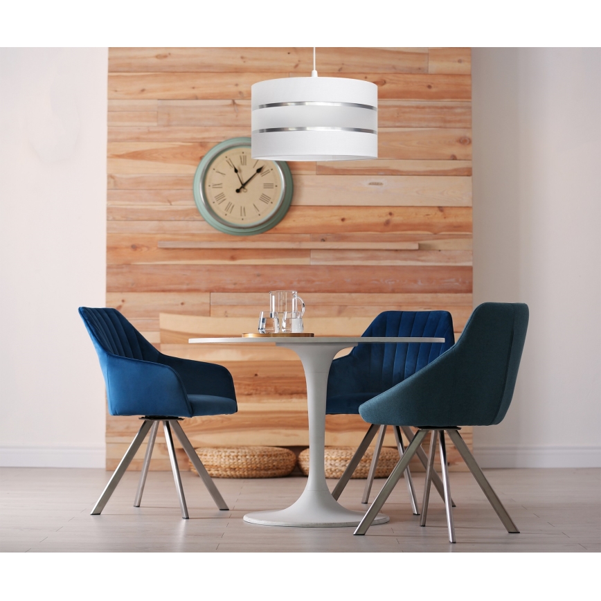Lustra ar auklu HELEN 1xE27/15W/230V balta