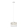 Lustra ar auklu HELEN 1xE27/15W/230V d. 20 cm balta/zeltaina