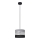 Lustra ar auklu HELEN 1xE27/15W/230V d. 20 cm melna/pelēka/sudraba
