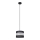 Lustra ar auklu HELEN 1xE27/15W/230V d. 20 cm melna/sudraba