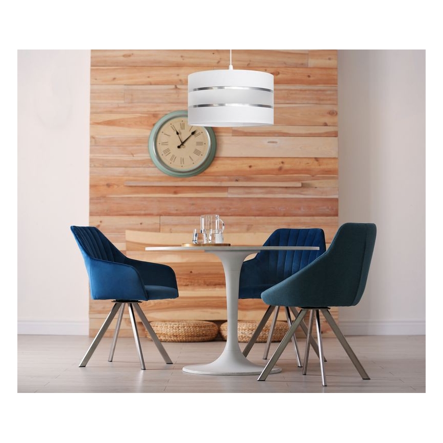 Lustra ar auklu HELEN 1xE27/15W/230V d. 35 cm balta