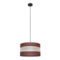 Lustra ar auklu HELEN 1xE27/15W/230V d. 35 cm brūna/melna/zeltaina