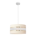 Lustra ar auklu HELEN 1xE27/15W/230V d. 40 cm krēmkrāsas/zeltaina
