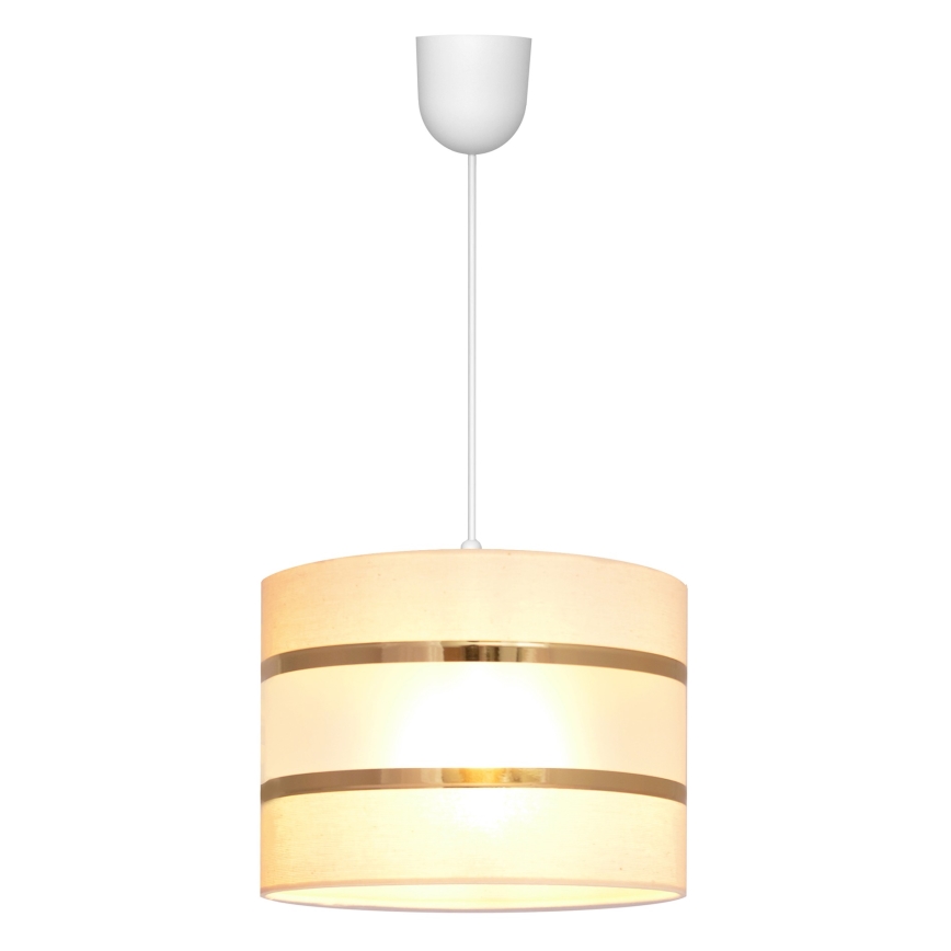 Lustra ar auklu HELEN 1xE27/15W/230V krēmkrāsas