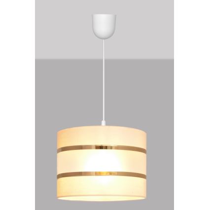 Lustra ar auklu HELEN 1xE27/15W/230V krēmkrāsas