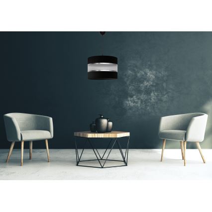 Lustra ar auklu HELEN 1xE27/15W/230V melna