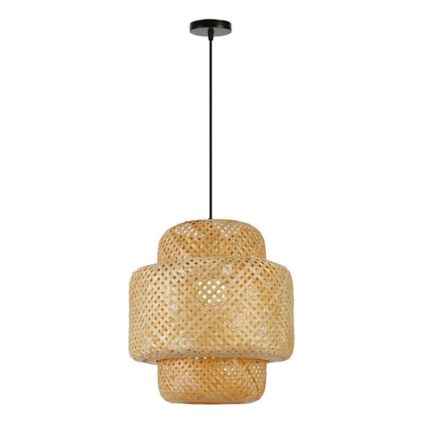 Lustra ar auklu HILO 1xE27/40W/230V d. 38 cm bambusa