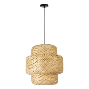 Lustra ar auklu HILO 1xE27/40W/230V d. 47 cm bambusa