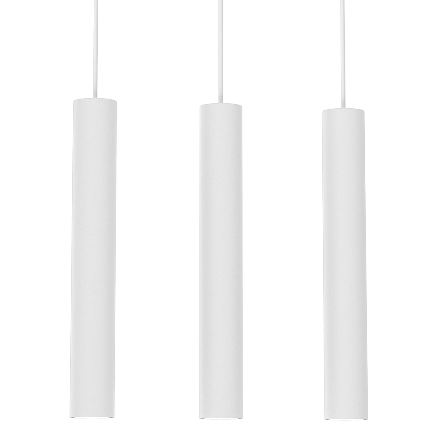 Lustra ar auklu HUDSON 3xGU10/8W/230V balta