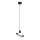 Lustra ar auklu HYPERION 1xG9/8W/230V melna