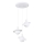 Lustra ar auklu HYPERION 3xG9/8W/230V balta