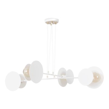 Lustra ar auklu IDEA 4xE27/15W/230V balta