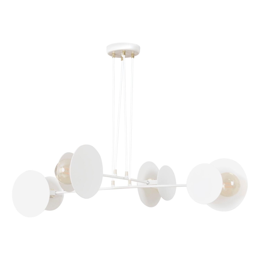 Lustra ar auklu IDEA 4xE27/15W/230V balta