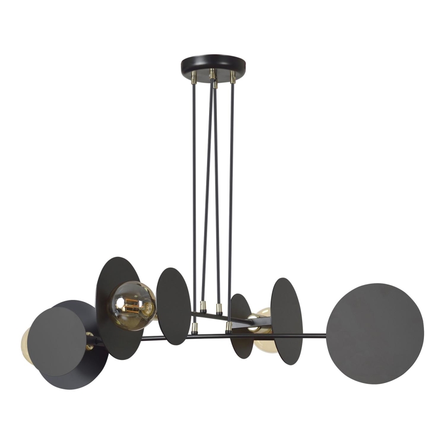 Lustra ar auklu IDEA 4xE27/15W/230V melna