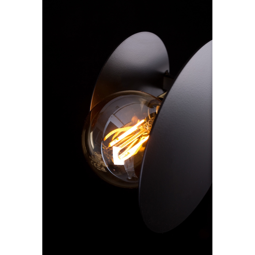 Lustra ar auklu IDEA 4xE27/15W/230V melna