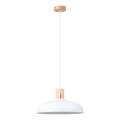 Lustra ar auklu INDY 1xE27/15W/230V d. 38 cm balta