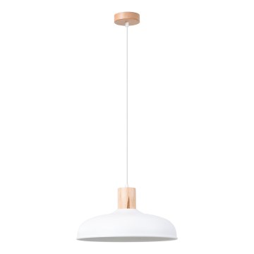 Lustra ar auklu INDY 1xE27/15W/230V d. 38 cm balta