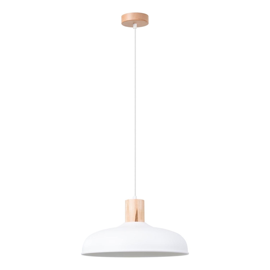 Lustra ar auklu INDY 1xE27/15W/230V d. 38 cm balta