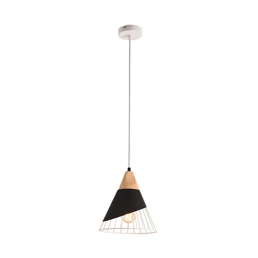 Lustra ar auklu IRIS 1x E27/40W/230V melns
