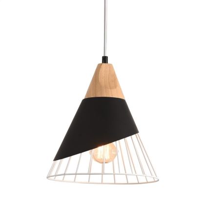 Lustra ar auklu IRIS 1x E27/40W/230V melns