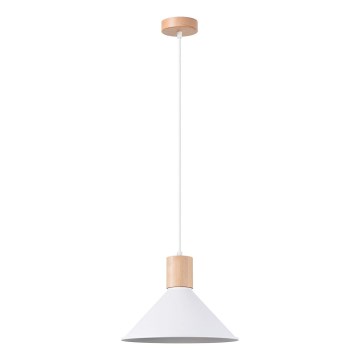 Lustra ar auklu JAGA 1xE27/15W/230V d. 30 cm balta
