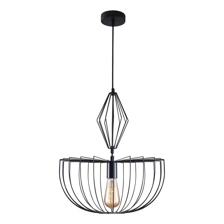 Lustra ar auklu JASMINA 1xE27/20W/230V d. 40 cm melna