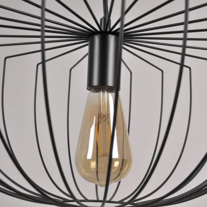 Lustra ar auklu JASMINA 1xE27/20W/230V d. 40 cm melna