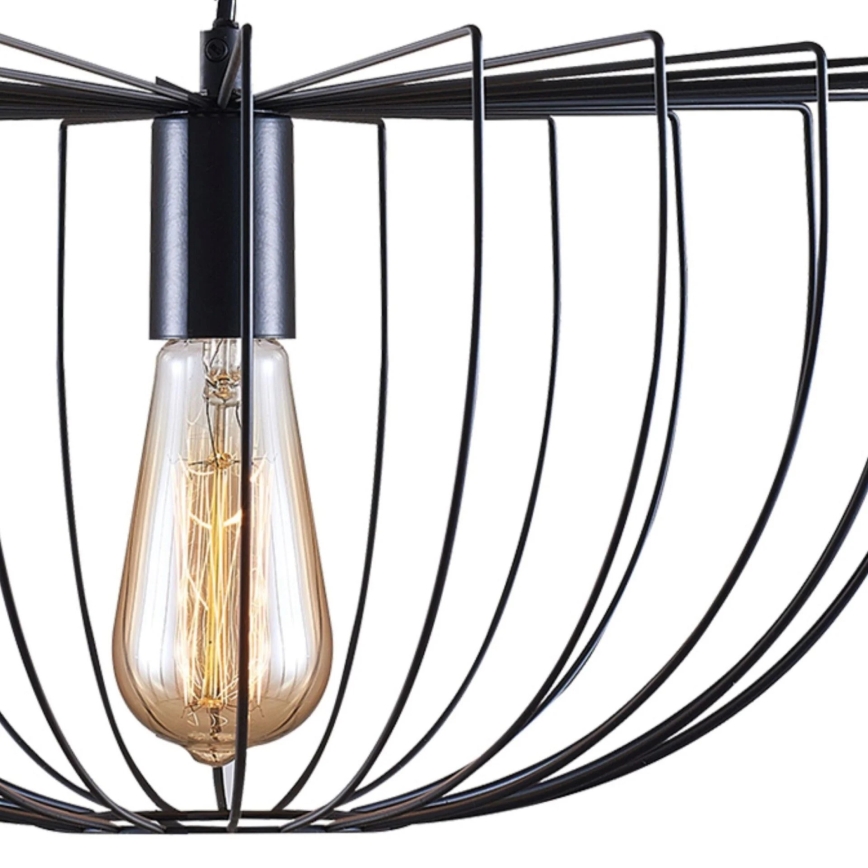 Lustra ar auklu JASMINA 1xE27/20W/230V d. 40 cm melna