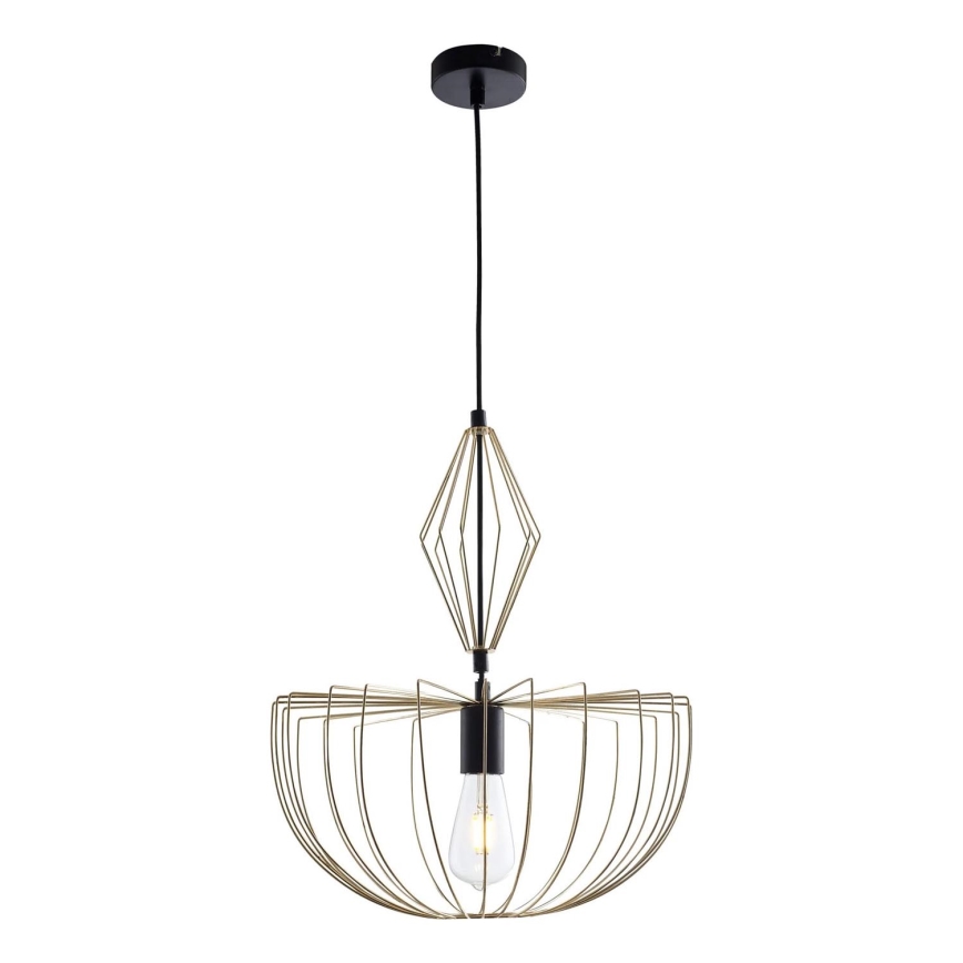 Lustra ar auklu JASMINA 1xE27/20W/230V d. 40 cm zelta