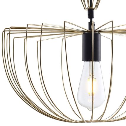 Lustra ar auklu JASMINA 1xE27/20W/230V d. 40 cm zelta