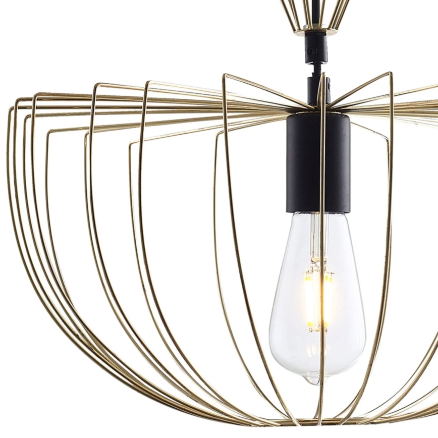 Lustra ar auklu JASMINA 1xE27/20W/230V d. 40 cm zelta