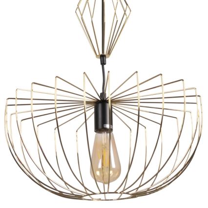 Lustra ar auklu JASMINA 1xE27/20W/230V d. 40 cm zelta