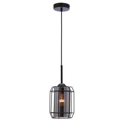 Lustra ar auklu JONERA 1xE27/40W/230V melna