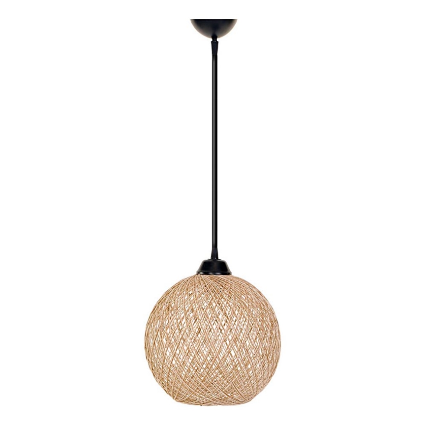 Lustra ar auklu JUTE 1xE27/60W/230V bēša