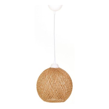 Lustra ar auklu JUTE 1xE27/60W/230V bēša