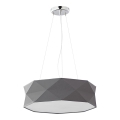 Lustra ar auklu KANTOOR 1xE27/15W/230V pelēka
