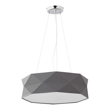 Lustra ar auklu KANTOOR 1xE27/15W/230V pelēka