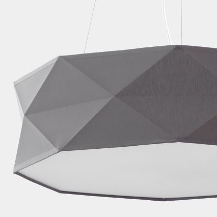 Lustra ar auklu KANTOOR 1xE27/15W/230V pelēka