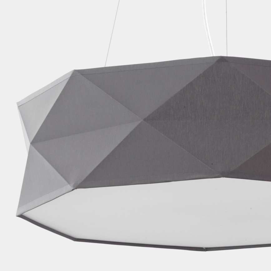 Lustra ar auklu KANTOOR 1xE27/15W/230V pelēka