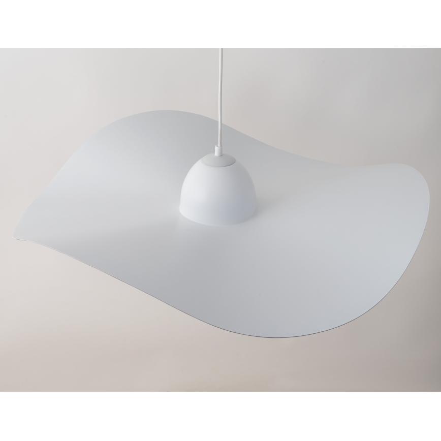 Lustra ar auklu KAPELLO 1xE27/60W/230V d. 76 cm balta/zelaina