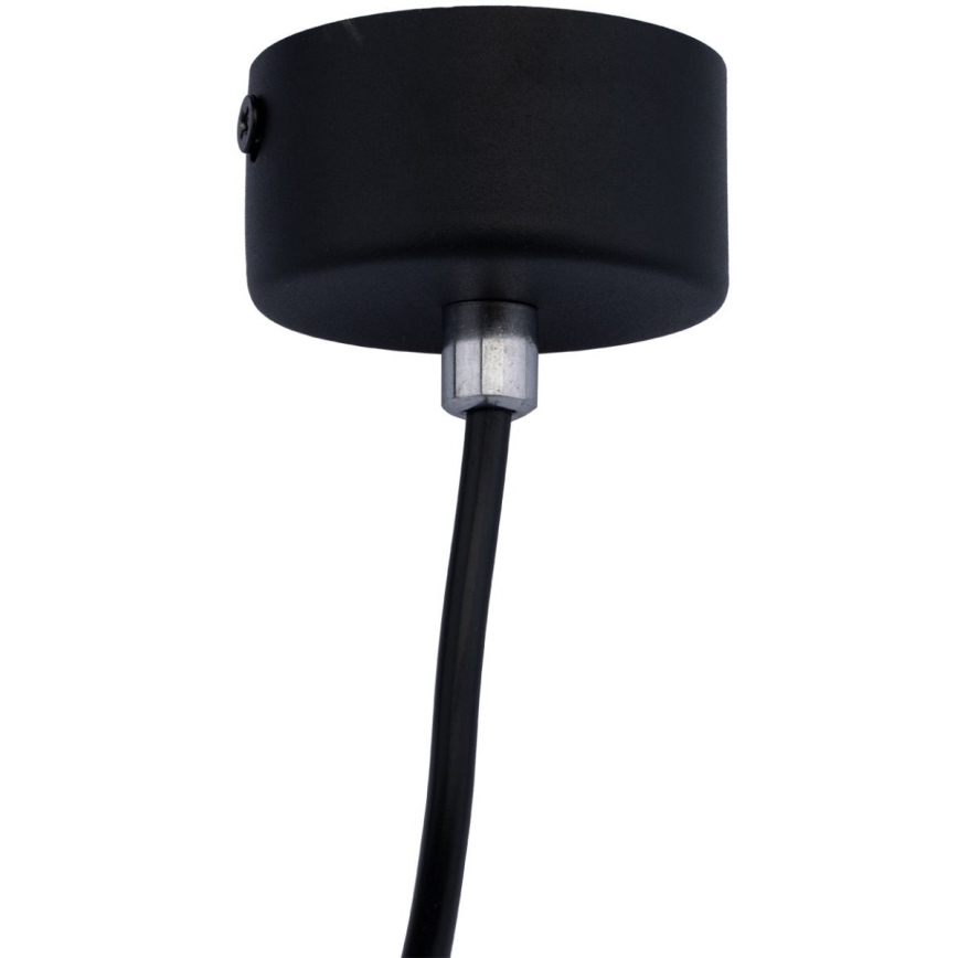 Lustra ar auklu KARADON 1xGU10/30W/230V 17 cm melna