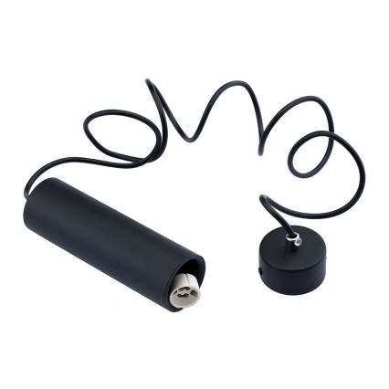 Lustra ar auklu KARADON 1xGU10/30W/230V 17 cm melna