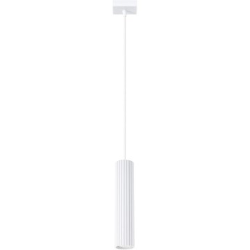 Lustra ar auklu KARBON 1xGU10/10W/230V balta