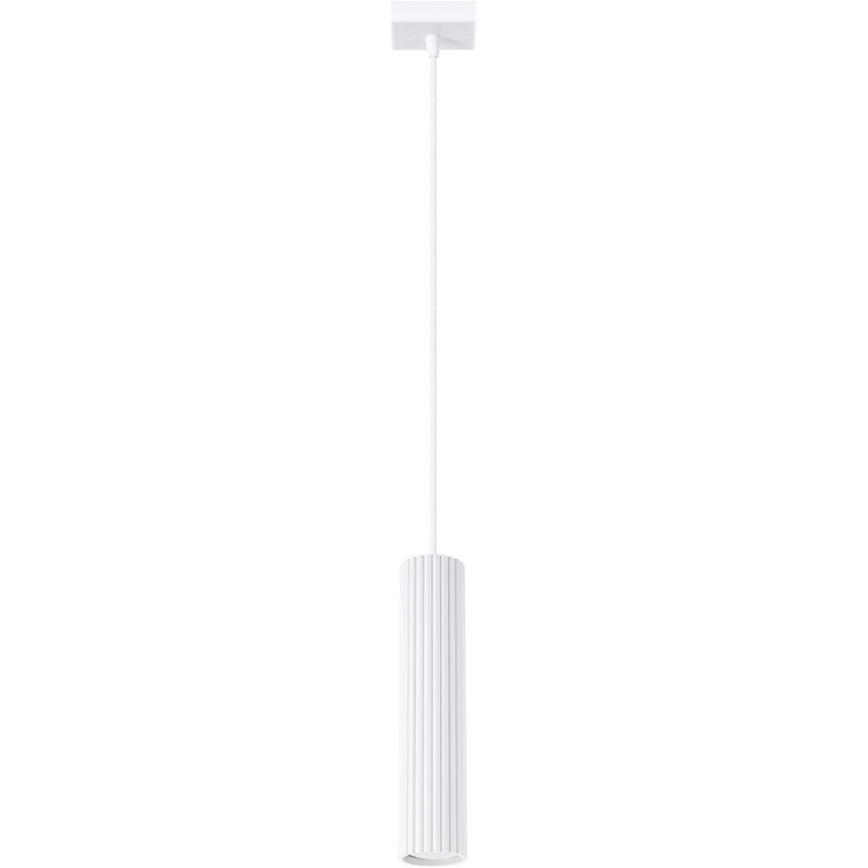 Lustra ar auklu KARBON 1xGU10/10W/230V balta