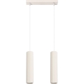 Lustra ar auklu KARBON 2xGU10/10W/230V krēmkrāsa