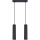 Lustra ar auklu KARBON 2xGU10/10W/230V melna